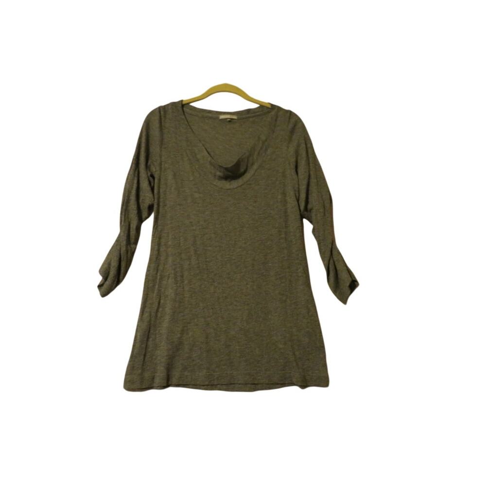 James Perse Los Angeles Lightweight Wool Blend Drape Neck Tunic Top size 4